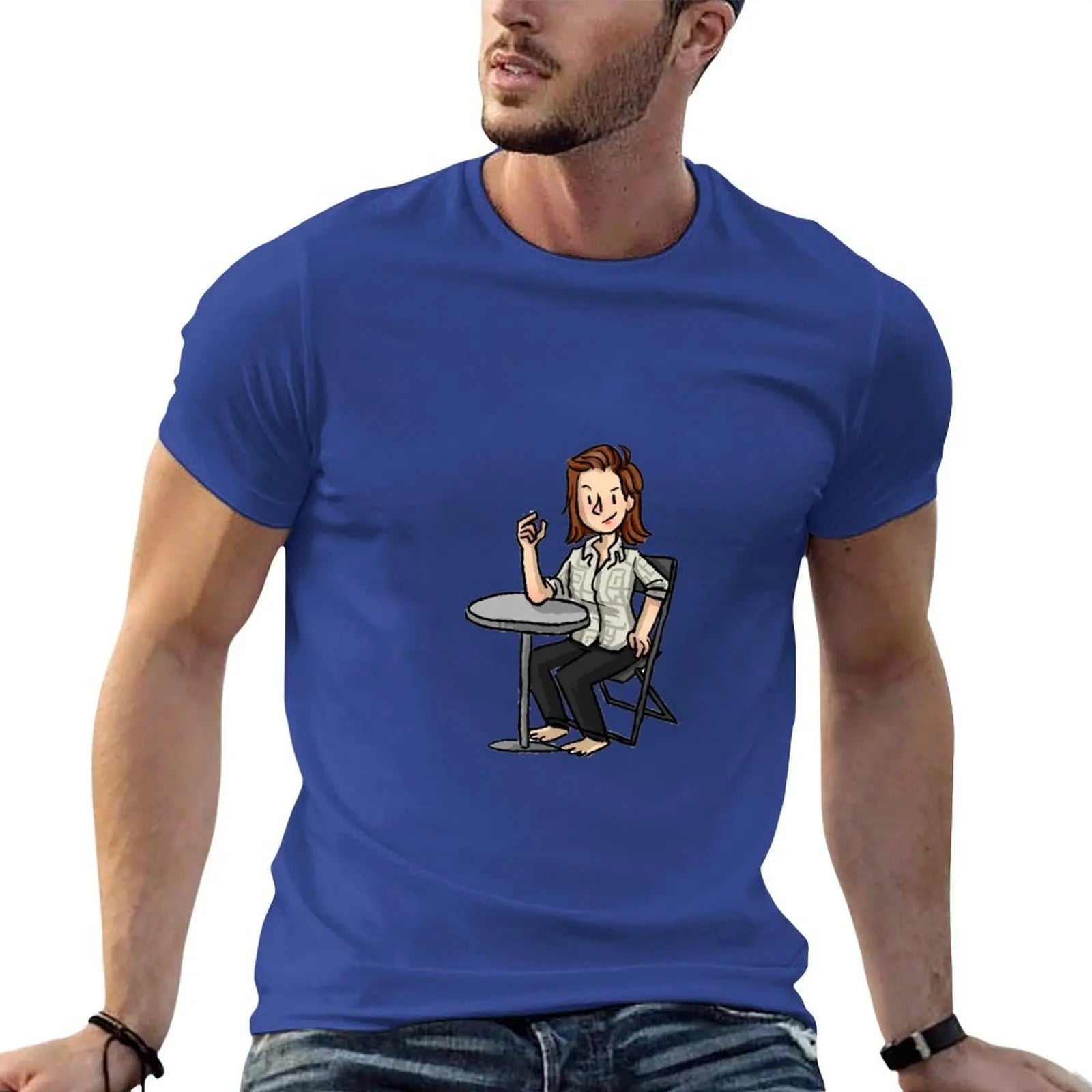 lou armwrestling T-Shirt vintage anime shirt quick drying customs t shirt men 100℅ cotton