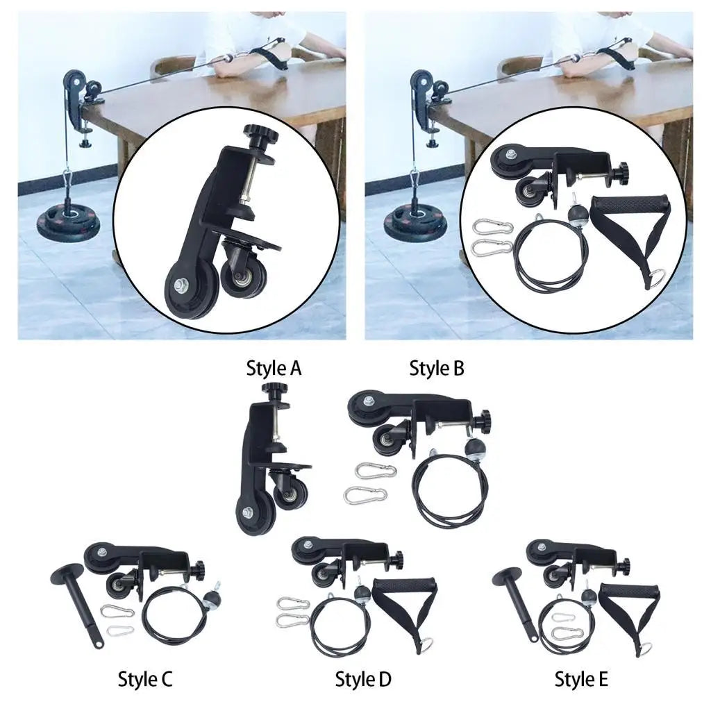 Arm Wrestling Training Table Pulley Cable System Accessories Wrist Exerciser