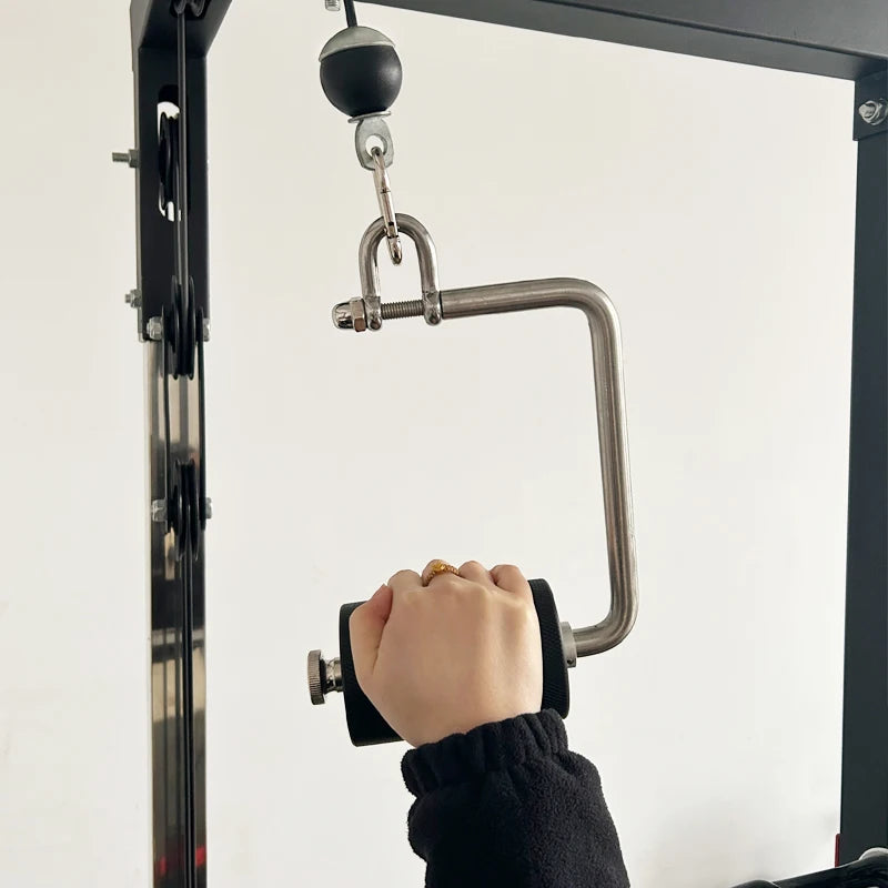 Arm Wrestling Training Handle Lat Pull Down Lift Pulley Machine System Grips Home Gym Foream Wrist Strength Exercise Equipments