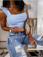 Load image into Gallery viewer, 2020wish ins Net Red Slim Lace Camisole Top
