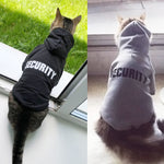 Load image into Gallery viewer, Security Cat Clothes Pet Cat Coats Jacket Hoodies For Cats Outfit Warm Pet Clothing Rabbit Animals Pet Costume
