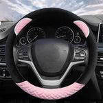Load image into Gallery viewer, Plush Cartoon Car Steering Wheel Cover D-type Linen Carbon Fiber Leather Handlebar Cover Comfortable And Breathable
