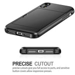 Load image into Gallery viewer, For iPhone 11 Pro Max XS X XR Case Slide Armor Wallet Card Slots Holder Cover For IPhone 7 8 6 6s Plus 5 5s TPU Shockproof Shell
