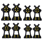 Load image into Gallery viewer, 10 Stud S M L XL Universal Ice Non Slip Snow Shoe Spikes Grips Cleats Crampons Winter Climbing Safety Tool Anti   Cover
