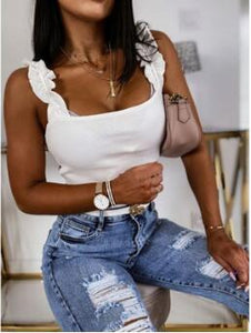2020wish ins Net Red Slim Lace Camisole Top