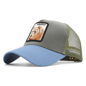 Animals Embroidery Baseball Caps Men Women Snapback Hip Hop Hat Summer Mesh hat Streetwear Bone gorra animales bordados