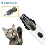 Load image into Gallery viewer, Rechargeable Dog Nail Grinders USB Charging Pet Nail Clippers Quiet Electric Dog Cat Paws Nail Grooming Trimmer Tools
