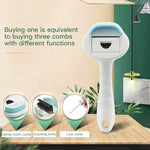 Load image into Gallery viewer, 3 in 1 Dense Tooth Comb Dog Cat Hair Shedding Brush Pet Hair Remover Grooming Knot Tool Hair Lice Removal for Puppy Random Color
