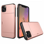 Load image into Gallery viewer, For iPhone 11 Pro Max XS X XR Case Slide Armor Wallet Card Slots Holder Cover For IPhone 7 8 6 6s Plus 5 5s TPU Shockproof Shell
