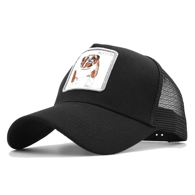 Animals Embroidery Baseball Caps Men Women Snapback Hip Hop Hat Summer Mesh hat Streetwear Bone gorra animales bordados