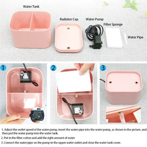 Automatic Electric Mute USB Cat Water Fountain Dog Pet Drinker Feeder Bowl with Filter Radar Induction Water Dispenser