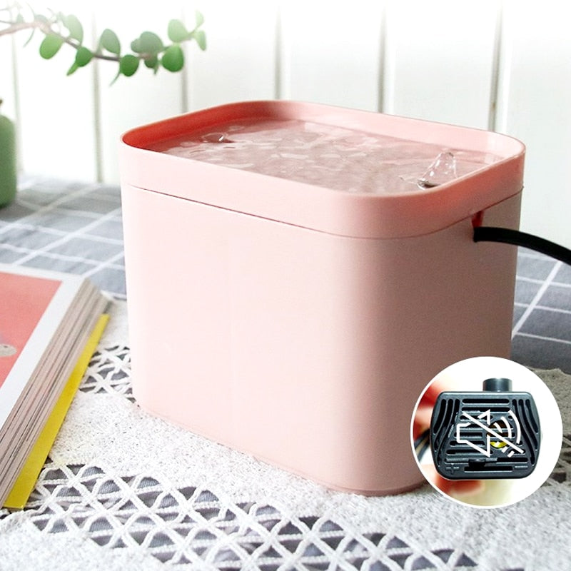 Automatic Electric Mute USB Cat Water Fountain Dog Pet Drinker Feeder Bowl with Filter Radar Induction Water Dispenser