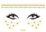 Load image into Gallery viewer, Gold Face Temporary Tattoo
