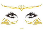 Load image into Gallery viewer, Gold Face Temporary Tattoo
