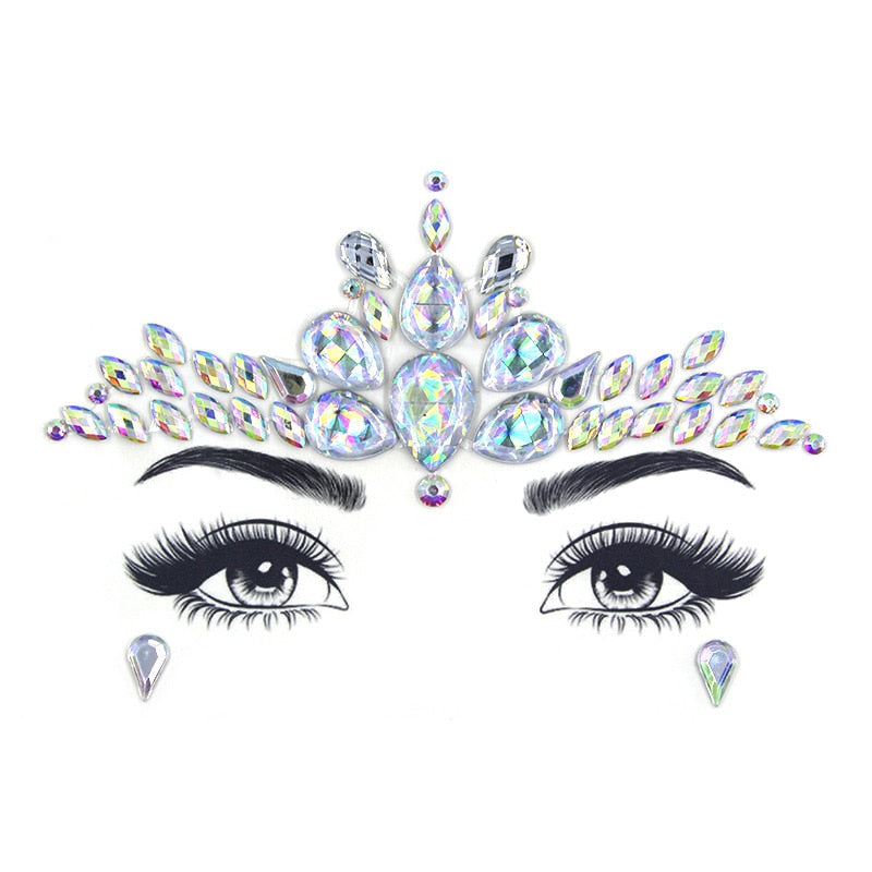 Temporary Glitter Face Tattoo