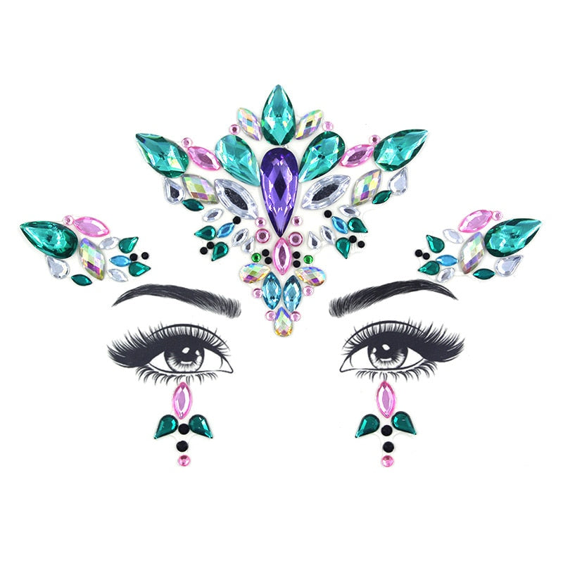 Temporary Glitter Face Tattoo