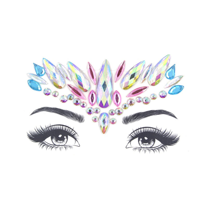 Temporary Glitter Face Tattoo