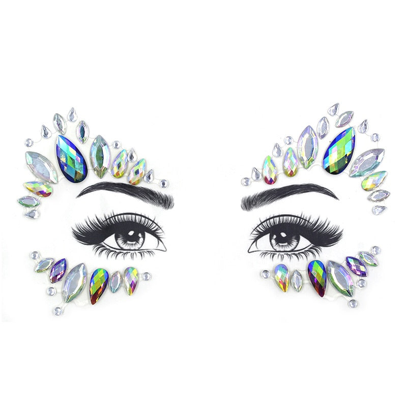 Temporary Glitter Face Tattoo