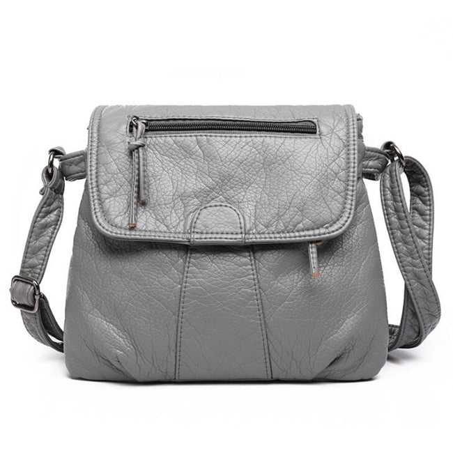 Women Messenger Bags Crossbody Soft PU Leather