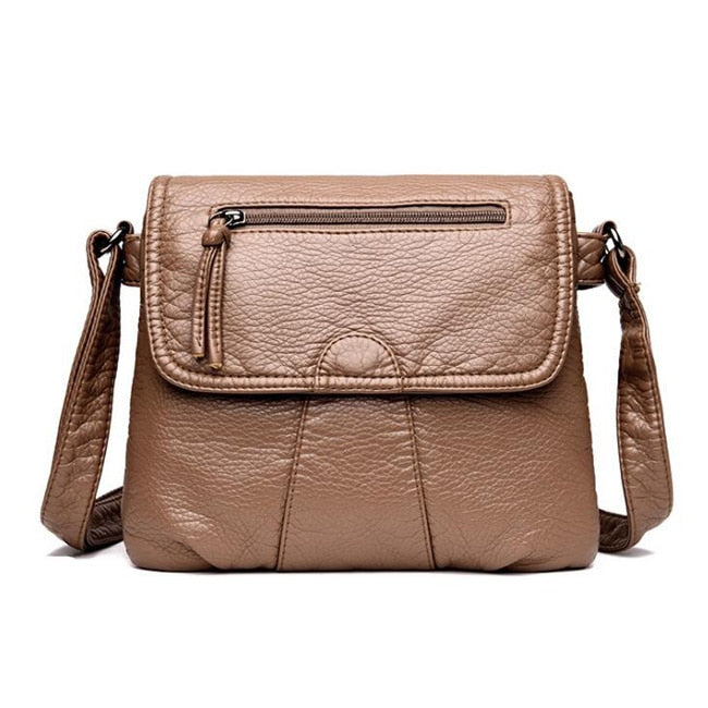 Women Messenger Bags Crossbody Soft PU Leather