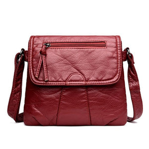 Women Messenger Bags Crossbody Soft PU Leather