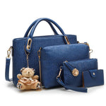 Load image into Gallery viewer, 4 Set Vintage Handbags Pu Leather
