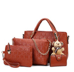 Load image into Gallery viewer, 4 Set Vintage Handbags Pu Leather

