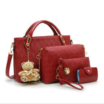 Load image into Gallery viewer, 4 Set Vintage Handbags Pu Leather
