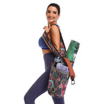 Load image into Gallery viewer, Print Gym Yoga Bag Canvas Multi-Pocket Yoga Bag Mat Storage Sports Fitness Mat Carrier Shoulder Backpacks Pilates Excercise Case
