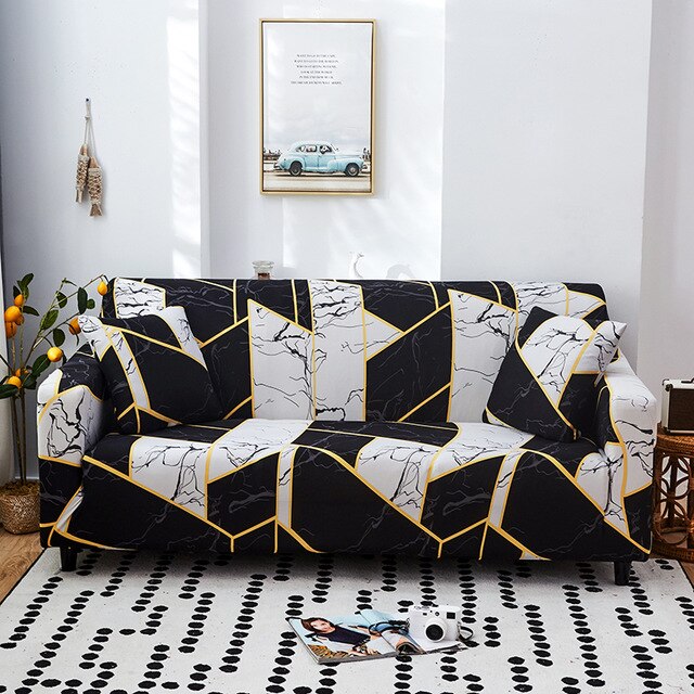 Simplicity Modern Sofa Cover for Living Room Stretch Tight-wraped Sofa Couch Covers Slipcovers for Corner Sofa 1/2/3/4-seater