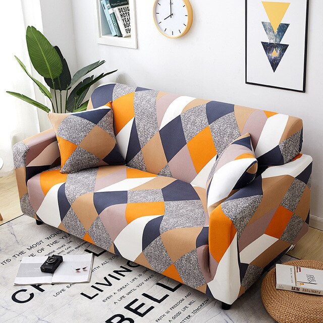 Simplicity Modern Sofa Cover for Living Room Stretch Tight-wraped Sofa Couch Covers Slipcovers for Corner Sofa 1/2/3/4-seater
